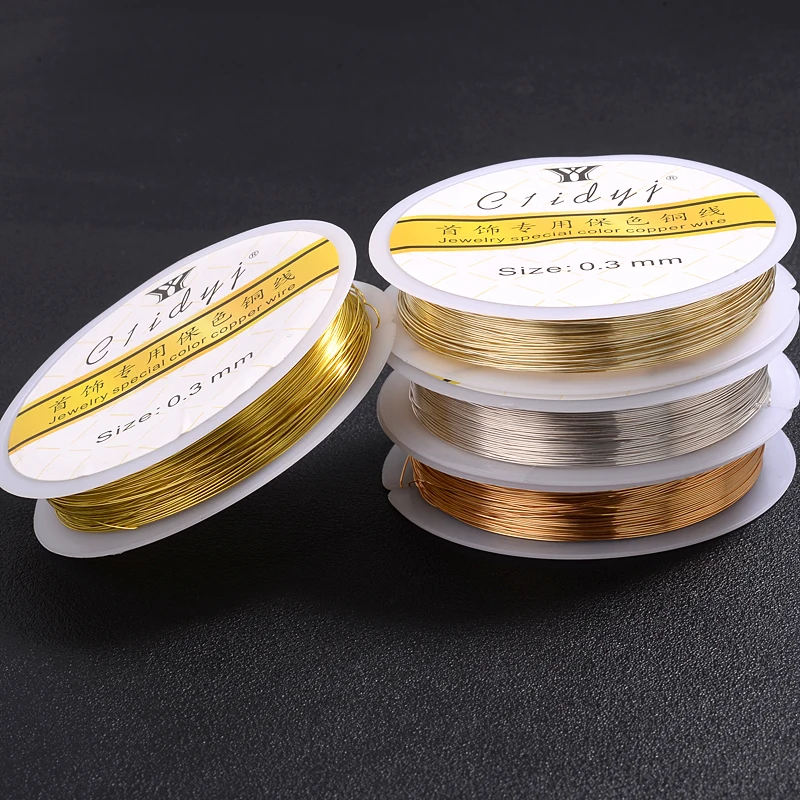 Прочная медная проволока из золотого сплава 1 рулон/шт диаметр 0 2 3 4 5 6 7 8 мм