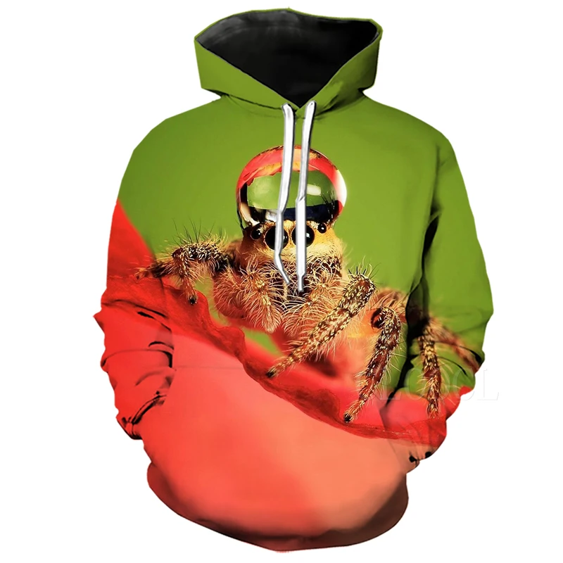 Hoodies 11 3D розовые толстовки с изображением паука, Женская толстовка с цветочным принтом, большие размеры, цветная толстовка с цветочным принтом, 3D принт, Harajuku, повседневная спортивная толстовка для девочек - Цвет: Hoodies 11