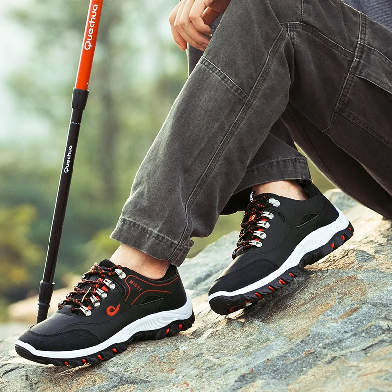 

New men sneakers non-slip waterproof outdoor hiking shoes walking shoes men's wild travel shoes zapatos de hombre Free shopping