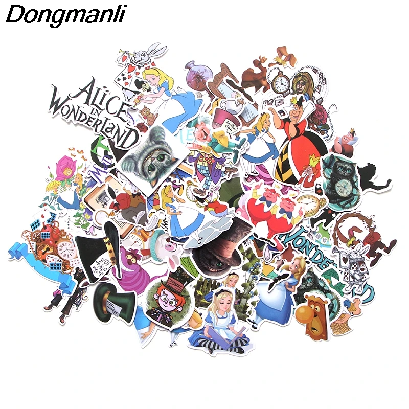 L3106 60pcs/set Cartoon DIY Sticker Waterproof For Laptop Phone Moto Skateboard Luggage Guitar Fitting Sticker Graffiti Decals