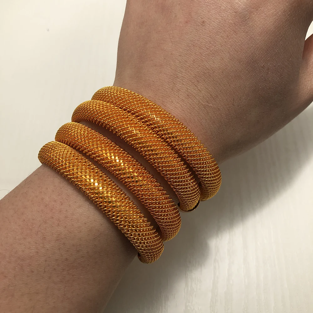 4Pieces Bracelet For Women Dubai Bangles Ethiopian  African Jewelry Arab Middle East Cuff Bangles