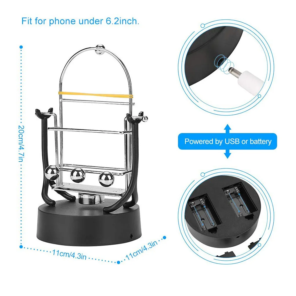 Stop Motion Stand Shaker Mobile Phone Wiggle Device Automatic Phone Swing Motion Step Increasing Shake Pedometer Holder