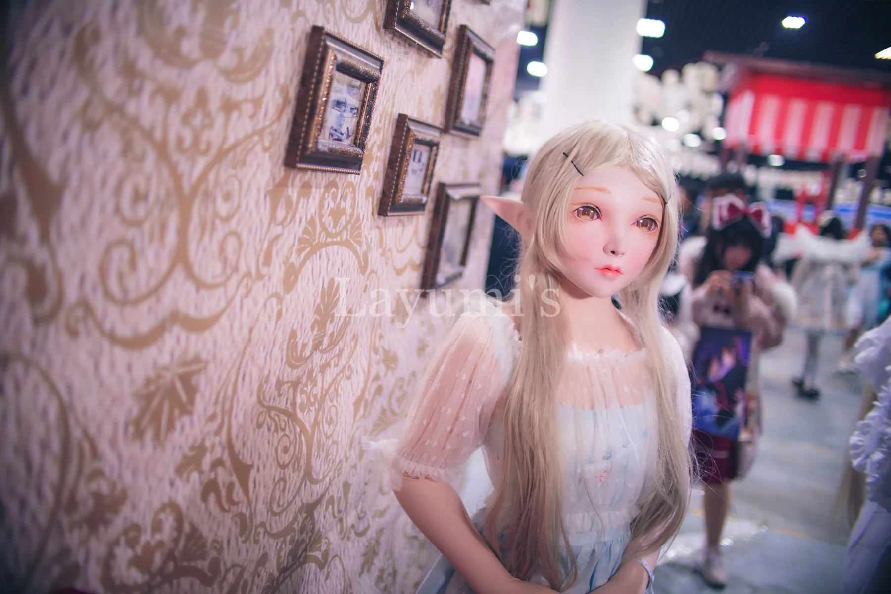 

(NEW-42) Silicone BJD DOLL Half Head Kigurumi Mask Crossdresser Beauty Makeup Cosplay Mask Anime Kigurumi Masks