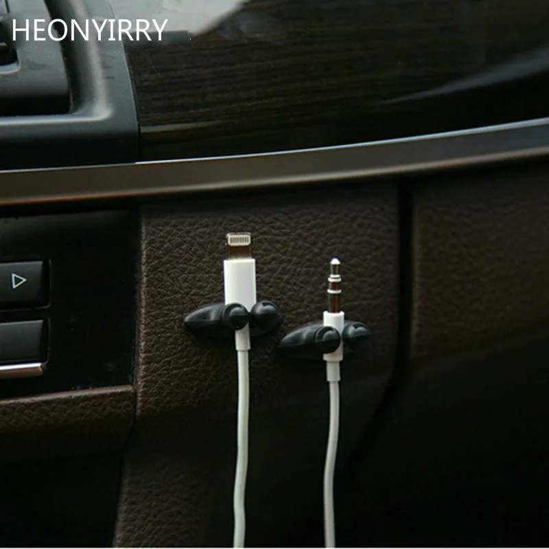 8 шт./партия авто крепежные зажимы автомобильная проводка зажим USB кабель