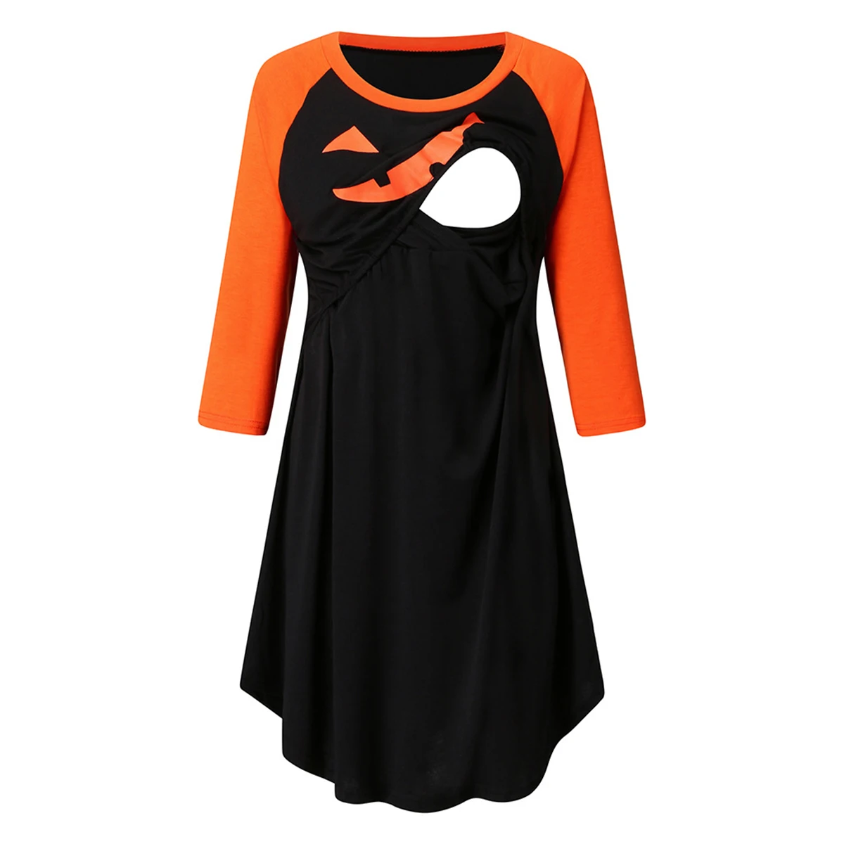 Женское Повседневное платье для беременных Хэллоуин принт дьявола девять точек