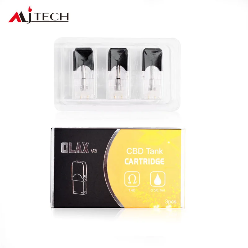 Лидер продаж 3 шт./лот картридж для вейпа JUUL JC01 JBOX батарея испарителя MJTECH OLAX V3 0 5 Ом