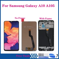 a10 lcd for samsung galaxy a10 2019 display a105 sm a105fds a105fn a105g a105m lcd touch screen digitizer assembly with frame