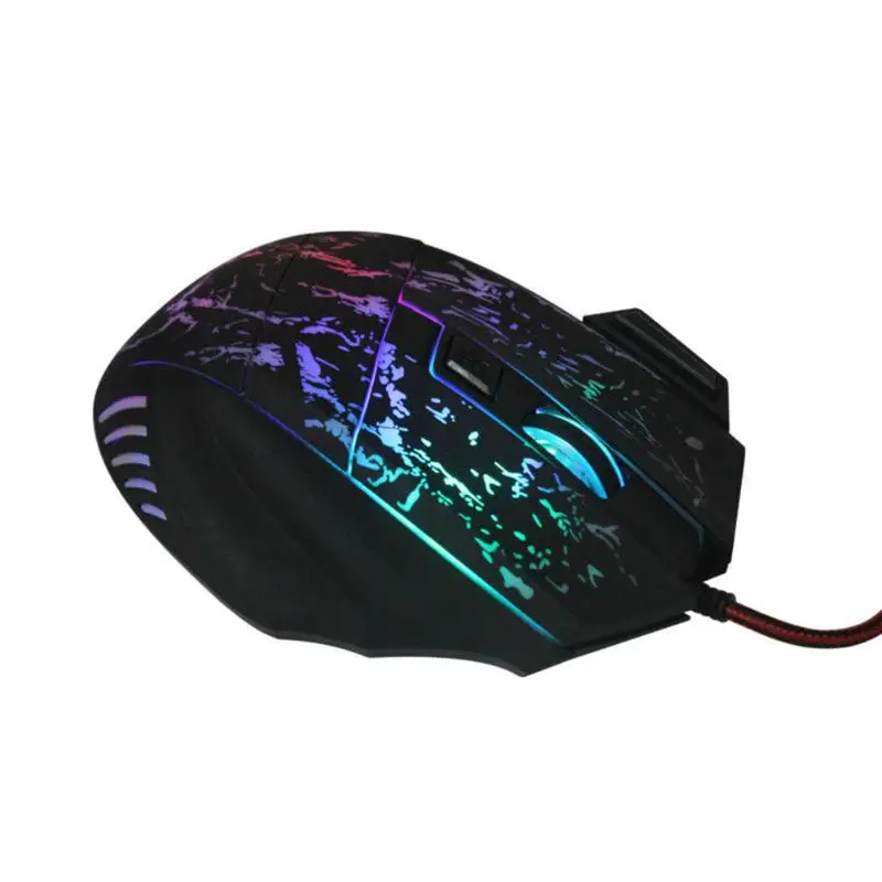 Светодиодная оптическая мышь 7 кнопок 3200DPI USB Проводная эргономичная игровая