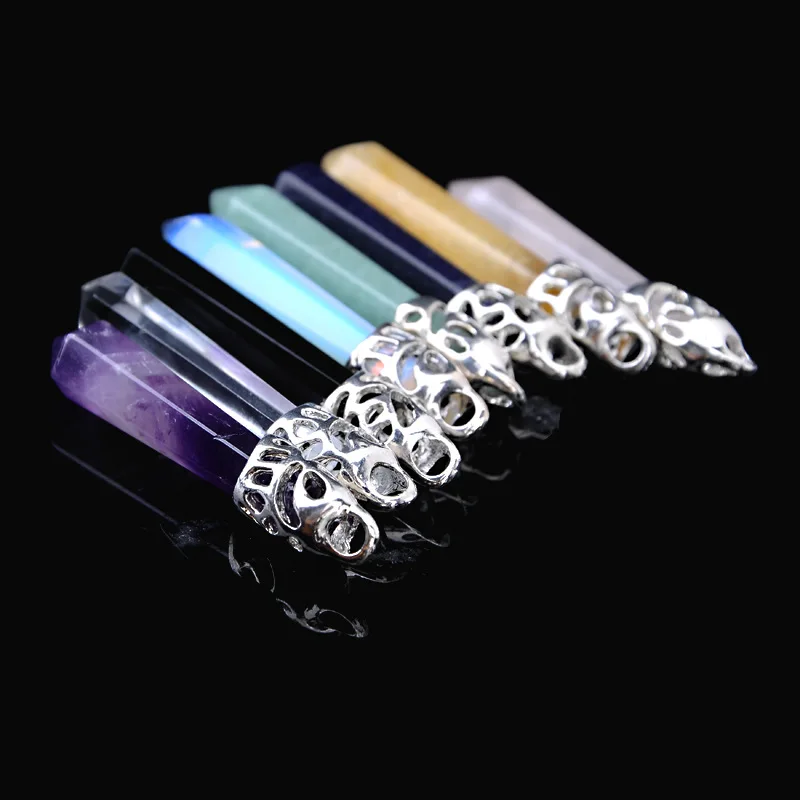 Reiki натуральный камень бисер Опалит длинная шестиугольная призма исцеляющая