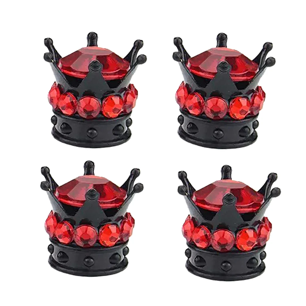 

8Pcs Spike+ Rhinestone Tire Tyre Stem Valve Dustproof Caps Truck Vehicle