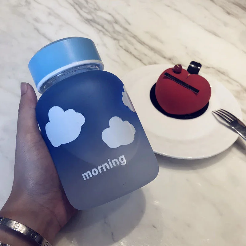 Стеклянная бутылка для воды с изображением звездного неба 600 мл|Бутылки воды| |