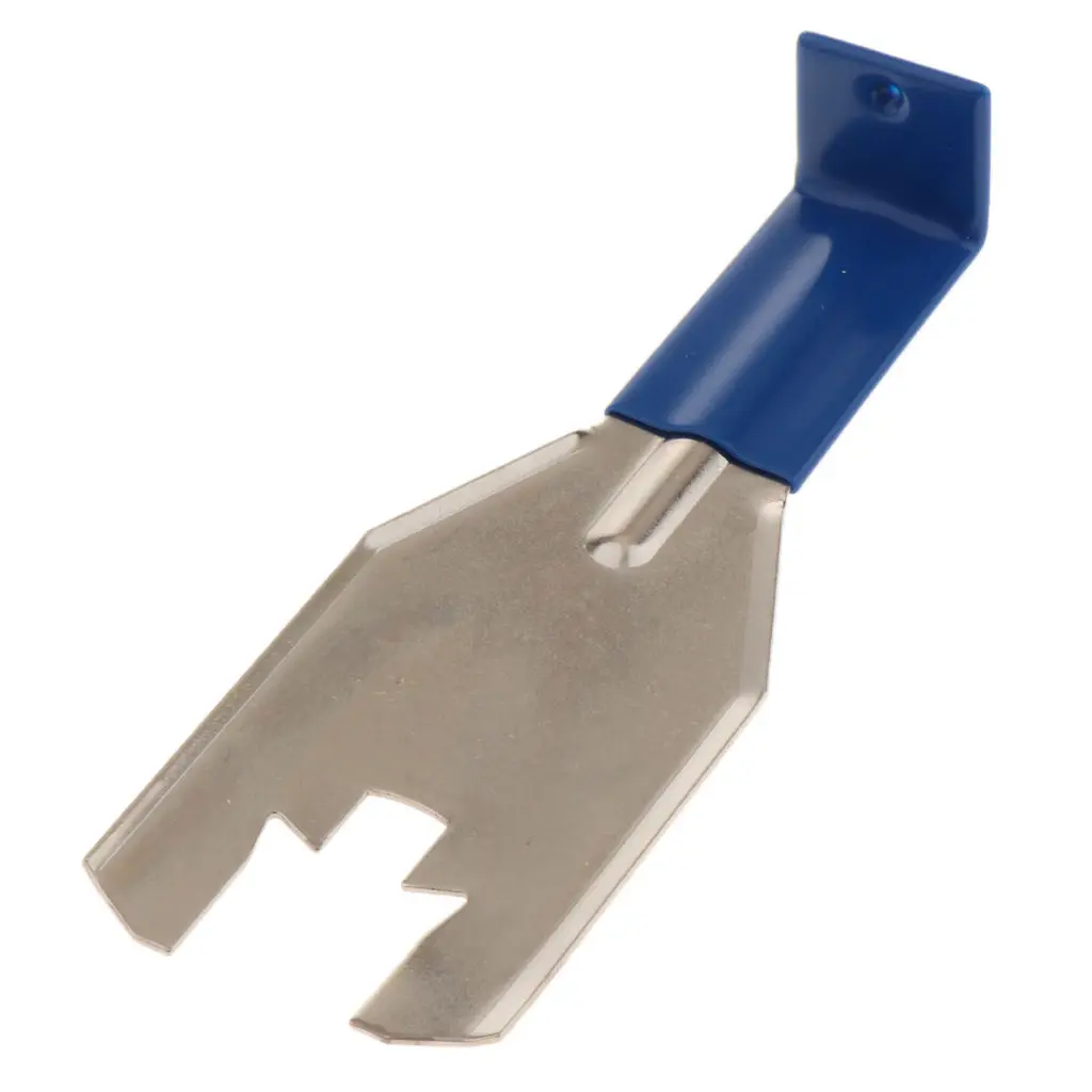 

1 шт. 18 см Автомобильный Дверной зажим для фургона инструмент из нержавеющей стали с синей резиновой рукояткой инструмент для снятия ручки А...