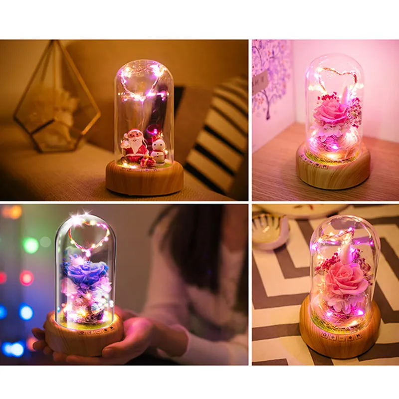 Горячая Bluetooth динамик желая стример бутылка украшение лампа друзья подарок на