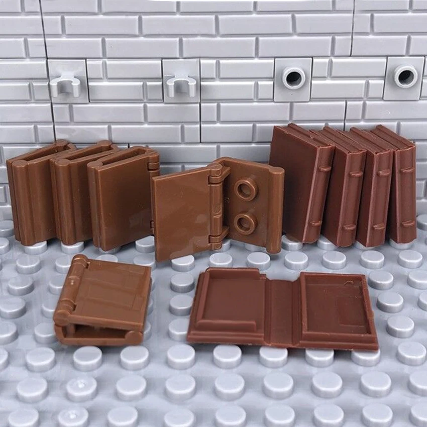 10 шт./компл. строительные блоки для книг городской МОЗ фигурки аксессуары