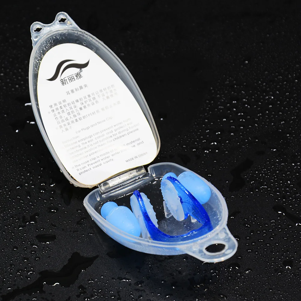 

3pcs Diving Silicone Accessories Water Sports Nose Clip Adults Gear Swimming Earplug Set Kids Soft Protection Surf Men Women