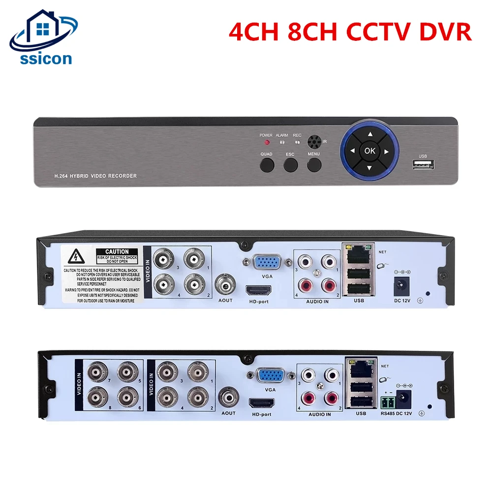 

CCTV Security DVR 4CH 8CH 16CH 5M-N Hybird NVR H.265 5 In 1 Digital Video Recorder For 5MP AHD/CVI/TVI/CVBS/IP Camera