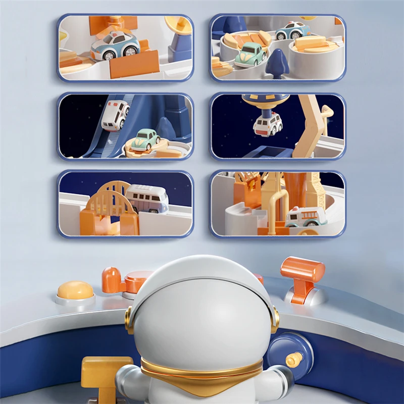 Трек гоночный Железнодорожный автомобиль игрушки Космический приключения