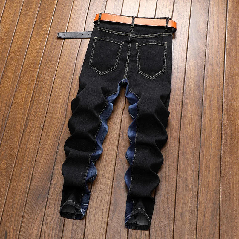 

Spring Jeans Men Slim Fit Stretch Casual Soft Fashion Korean version Comfortable Trend Straight Style Men's Jeans Streetwear