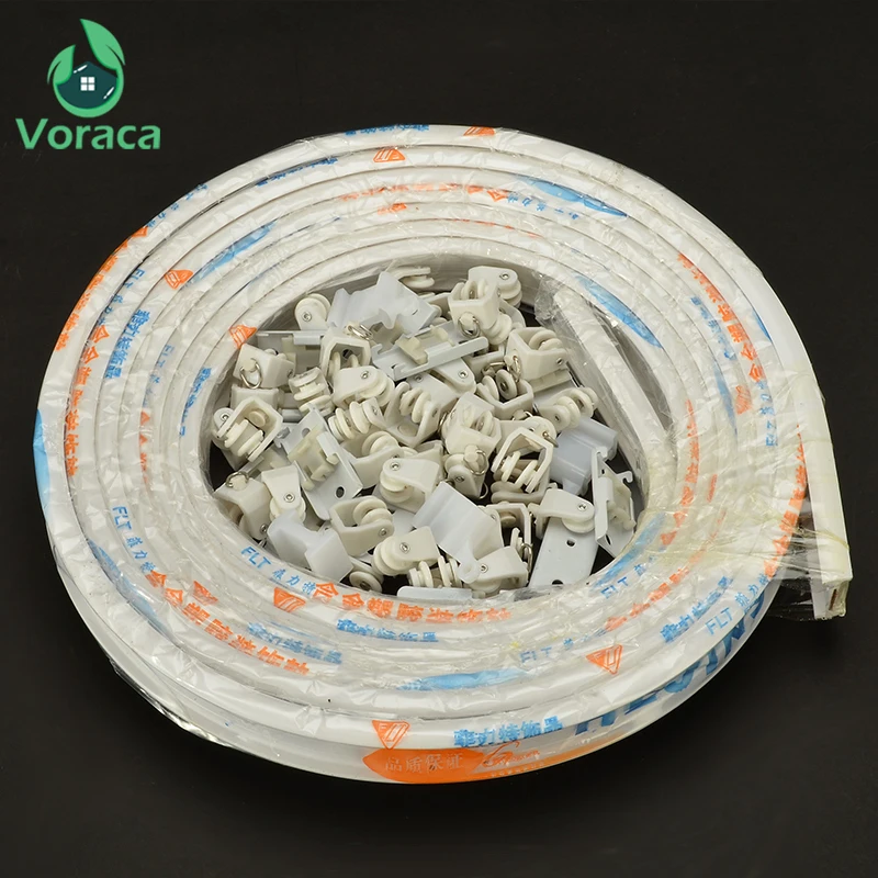 Гибкая потолочная фотодорожка 5 м рельсы для прямого скольжения окна балкона