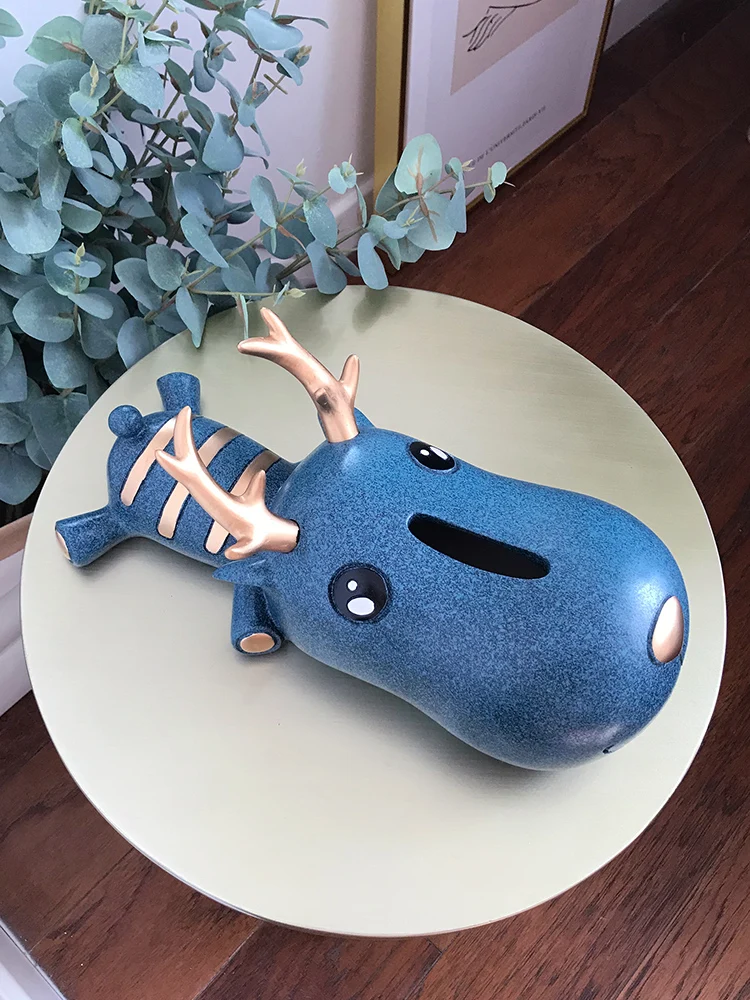 

GY Wedding Gift Creative Living Room Home Decoration Tissue Box Deer Decoration Decoration Opening Gift Lucky