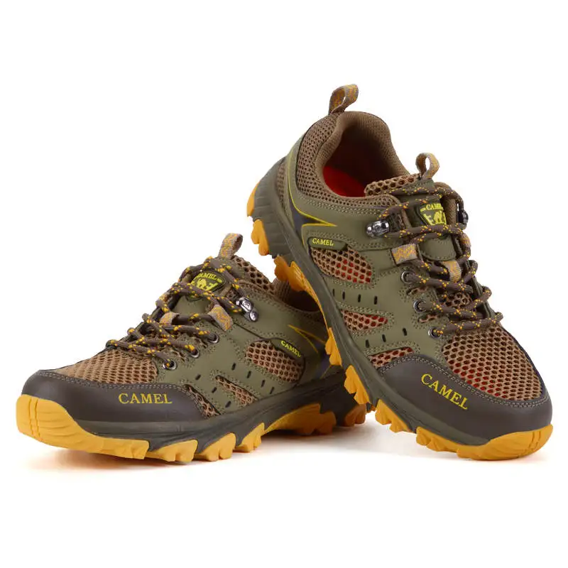 Outdoor Summer Mesh Trekking Shoes Men Breathable Non-slip Camping Climbing Shoe Men Unisex Lightweight Hiking Sneakers Women