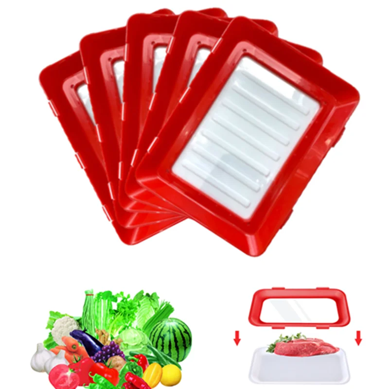 Ноль отходы Штабелируемый креативный поднос для сохранения еды свежий удобный