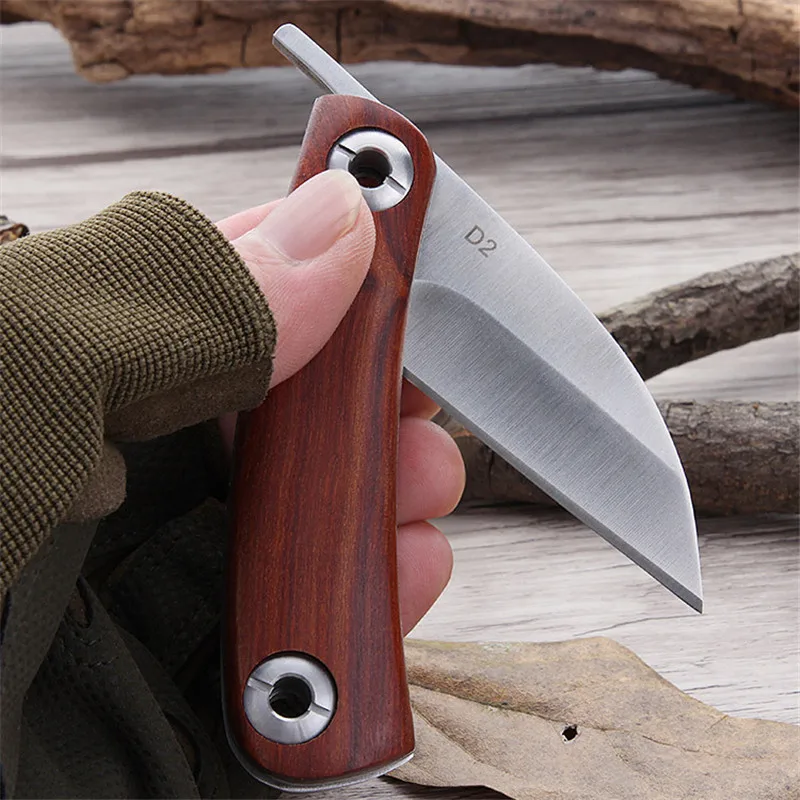 Сандаловое дерево D2 охотничий нож для выживания ничего не замок Джек Live с
