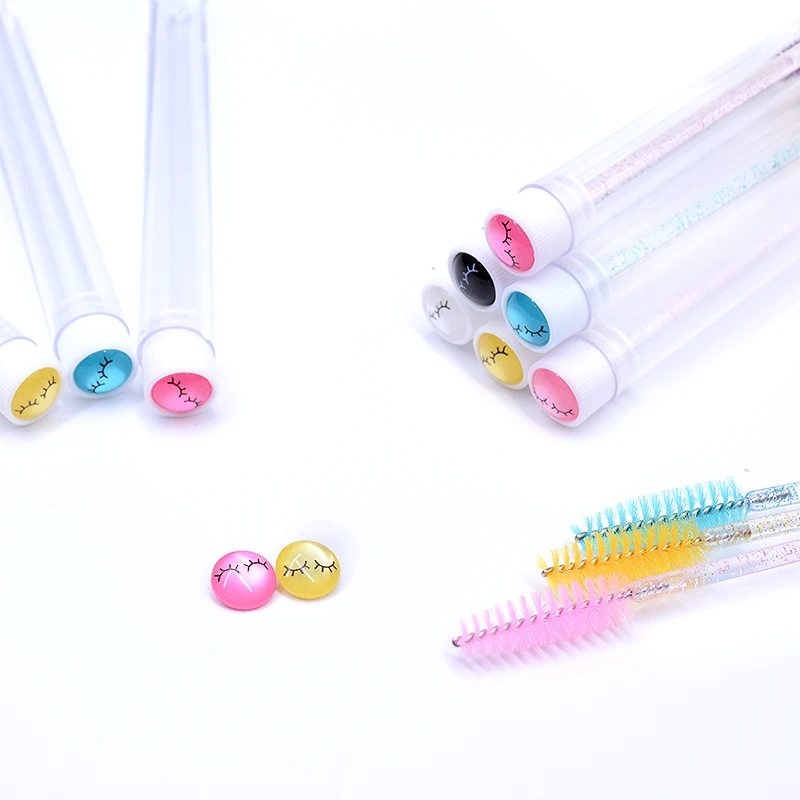 20 шт. разноцветные многоразовые кисти для ресниц и туши |