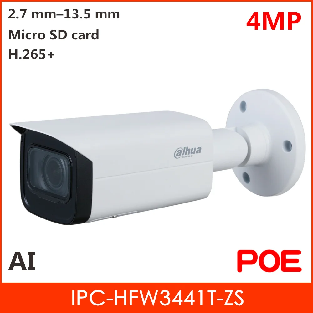 

Dahua IPC-HFW3441T-ZS, 4 МП, ИК-вариофокальная цилиндрическая сетевая камера WizSense, встроенная инфракрасная светодиодная макс. 60 м, 12 В постоянного тока...