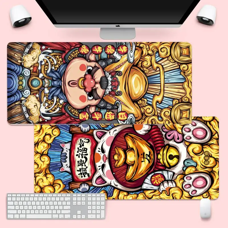 

Elements of Chinese Unique Desktop Pad Game Mousepad Gaming Mousemat XL Large Keyboard PC Desk Mat Takuo Anti-Slip Comfort Pad