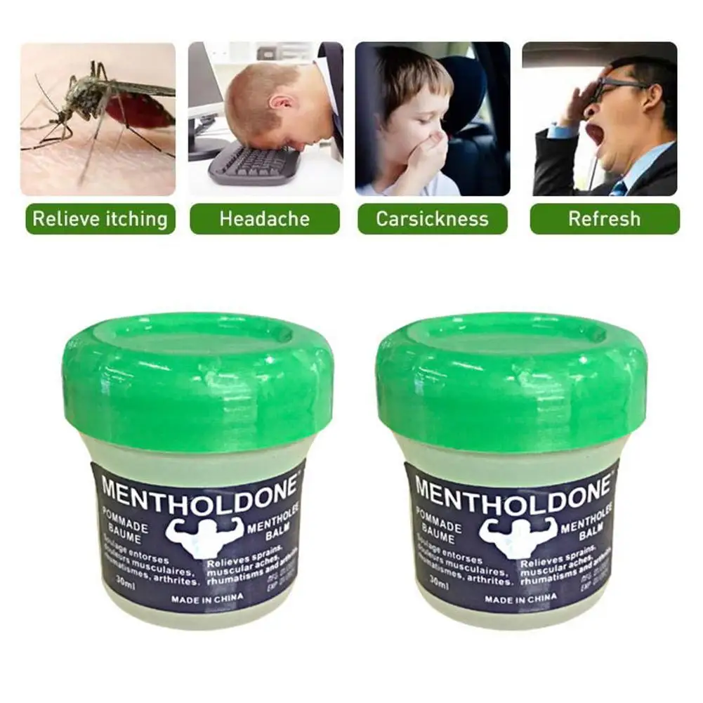 

Green Anti-itch Ointment Mint Cooling Cream Prevent Mosquito Bites Headache Muscle Aches Pain Relieving Ointment Health Care