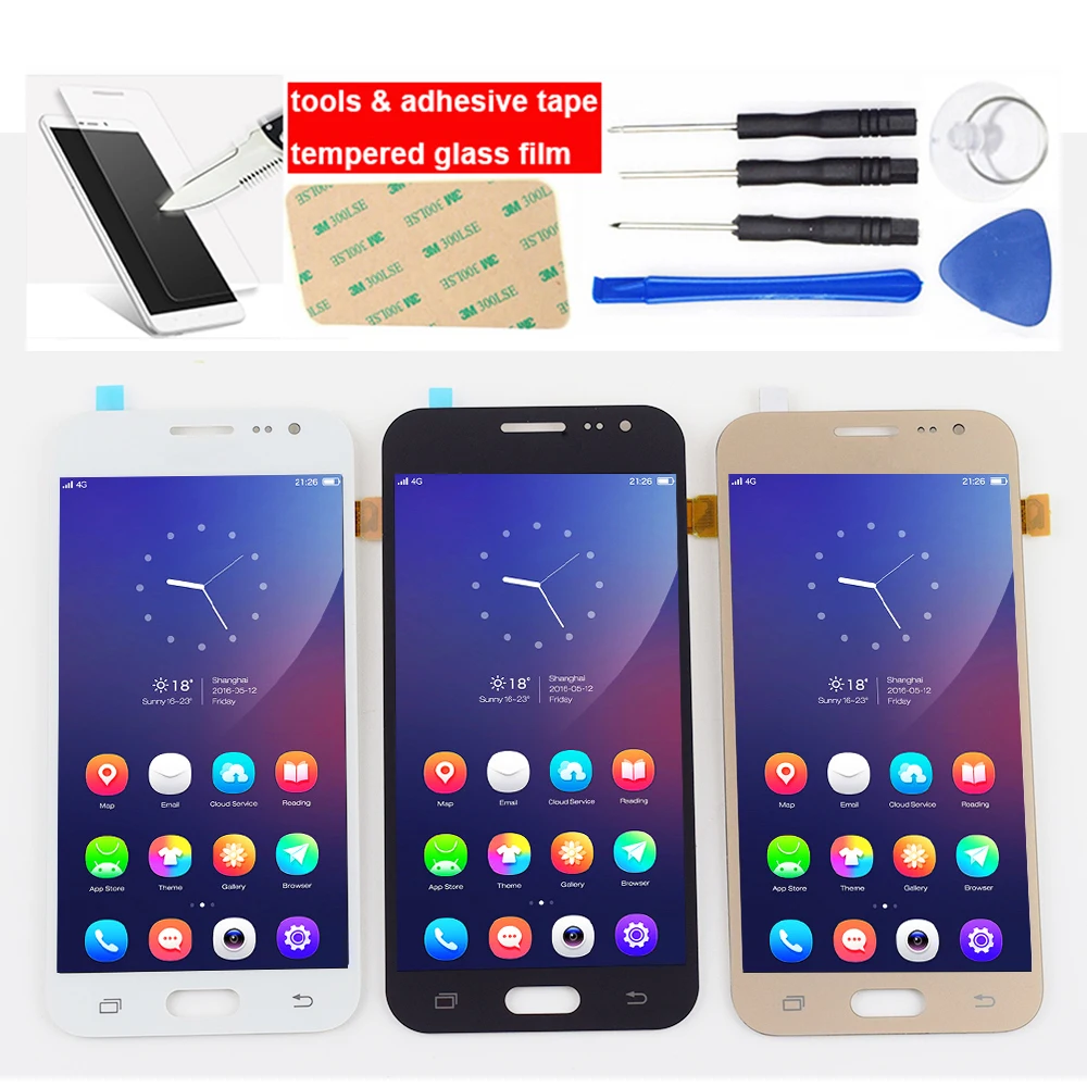 Для Samsung Galaxy J2 2015 LCD J200 SM J200F J200Y J200H J200FN DS дисплей панель + сенсорный экран