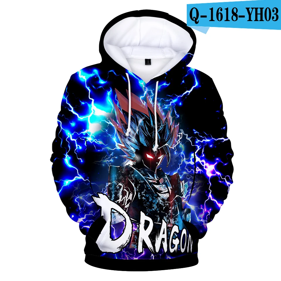 3D Аниме Толстовка Dragon Ball Z с карманом, толстовки с капюшоном, Poleron Hombre, уличная одежда, Sudadera Dragon Ball, толстовка с капюшоном, мужская куртка