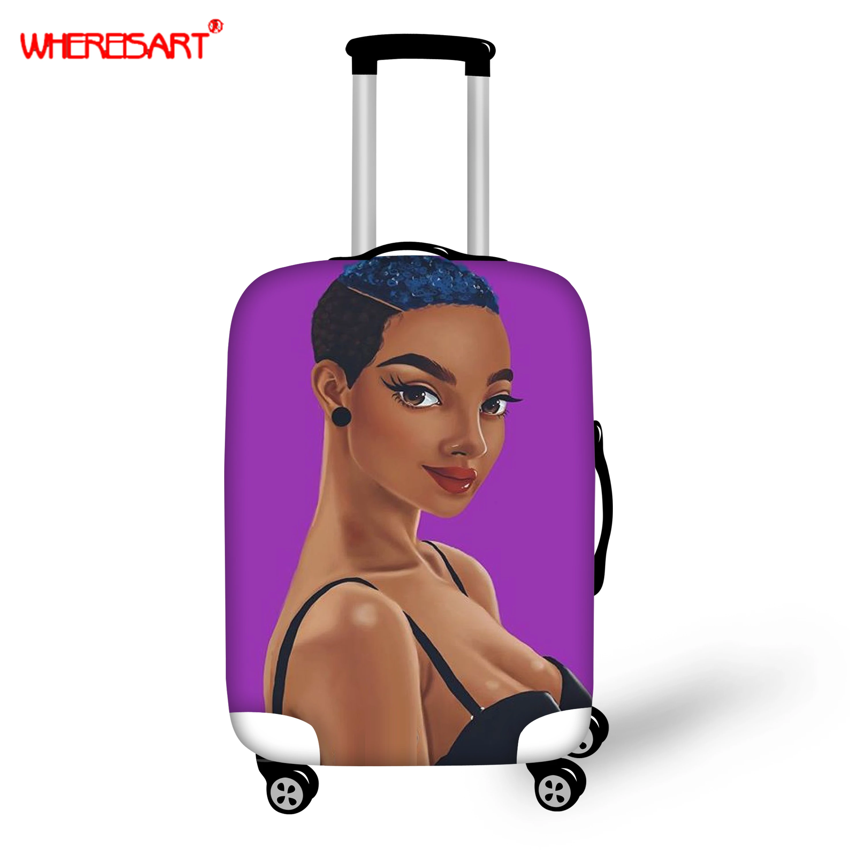 WHEREISART толстый Дорожный чемодан защитный чехол на эластичный багажный