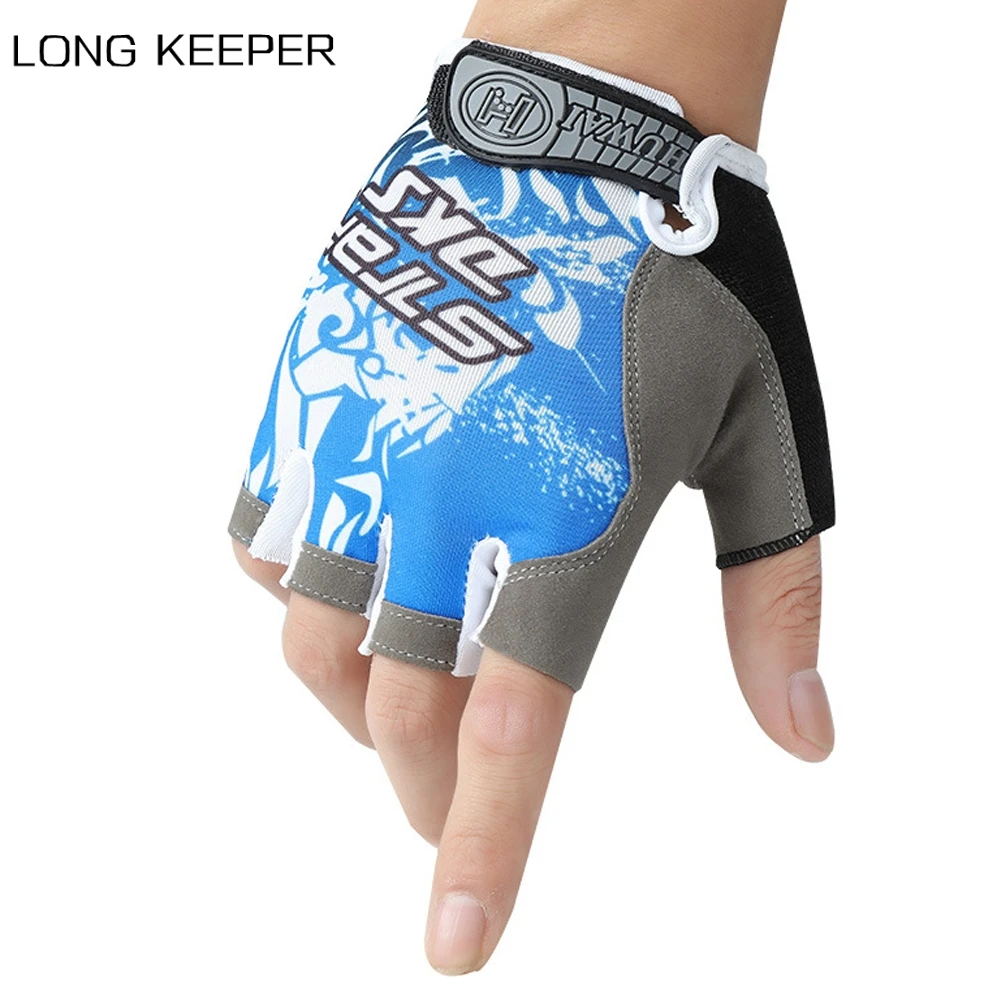 

Longkeeper Men Women Half Finger Cycling Gloves Anti-slip Breathable Shockproof Sports Mittens Bike Bicycle Gym Fitness Gloves