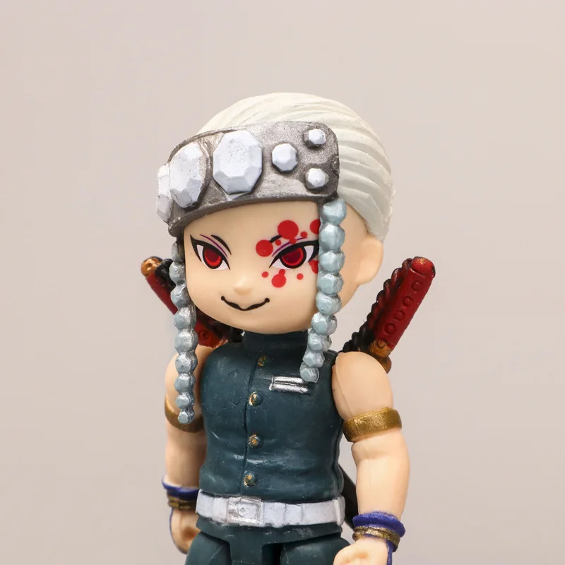 

Random Demon Slayer Figure Kawaii Anime Toy Apricot Shou Lang Butterfly PVC Doll Animation Peripherals Cake Plugin Kids Toy Gift