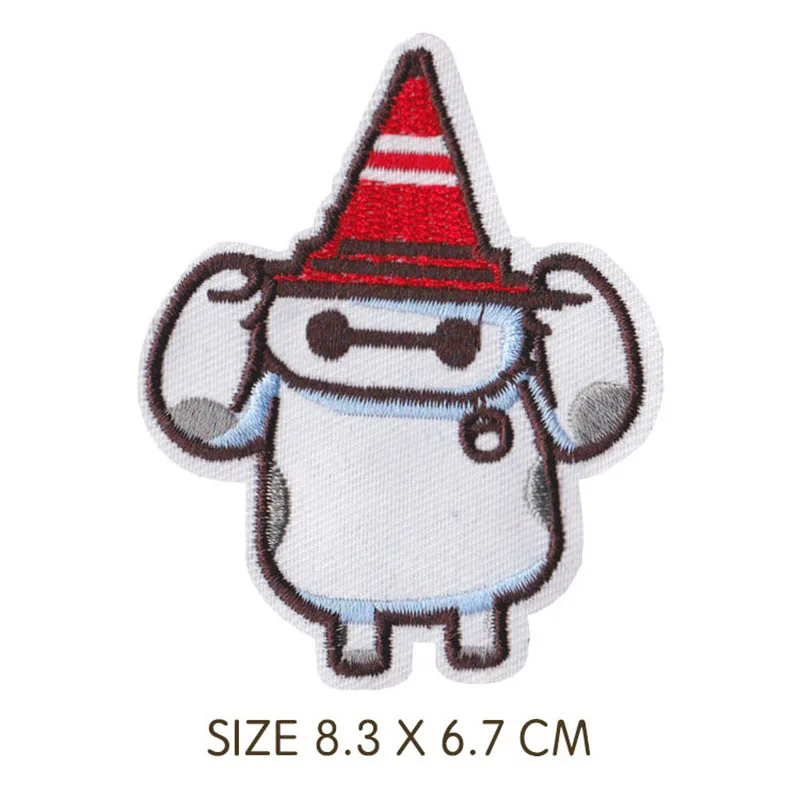 Вышитые тканевые наклейки Disney Baymax Мультяшные аниме-фигурки большого героя 6