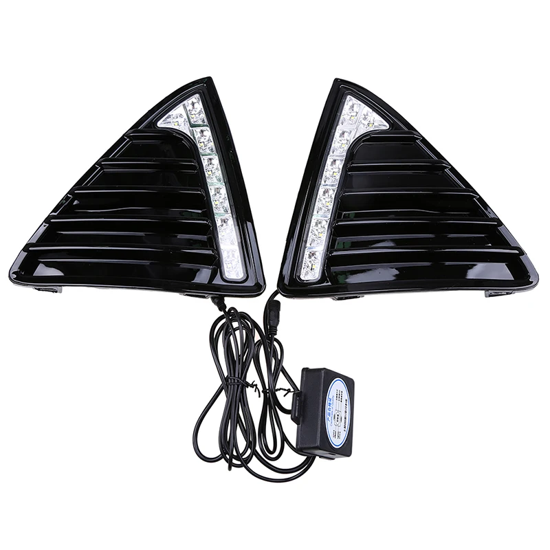 Автомобильный передний бампер posbay дневной ходовой светильник для Ford Focus