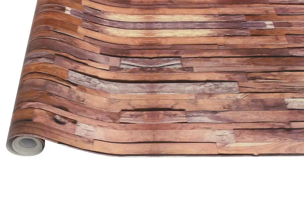 Виниловый фон для кожуру и палкой Wall Бумага планка свяжитесь Термообработанной