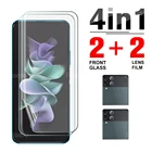 Гидрогелевая пленка 4 в 1 с полным покрытием для Samsung Z Flip3 5G, защита переднего экрана для Galaxy ZFlip 3 zflip3, пленка для объектива камеры
