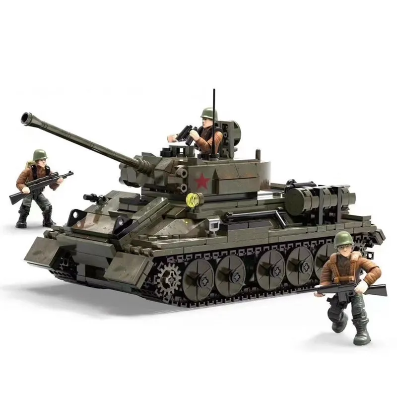 Военная армия 2 мировая война WW2 полиция спецназ Солдат T-34 средний танк модель