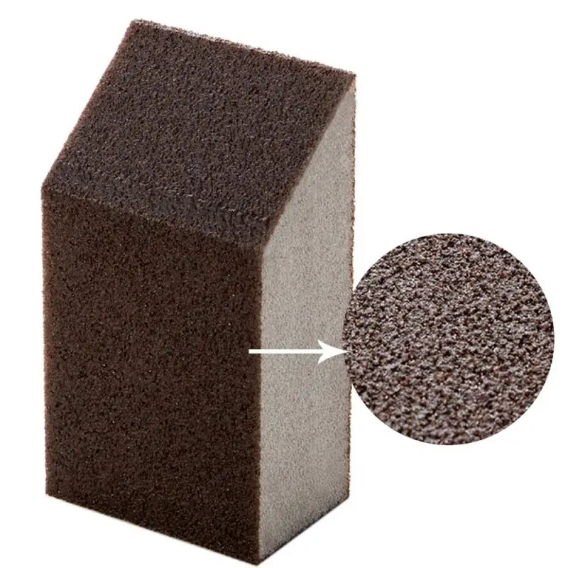Creative Trapezoidal Alumina Emery Sponge Rust Decontamination Clean Brush Bowl Wash Pot Magic Household Kitchen Products | Дом и сад