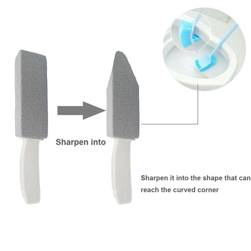 

12 Pcs Cleaning Stone with Handle Toilet Cleaner Hard Water Ring Remover, Suitable for Bathroom / Swimming Pool,Etc