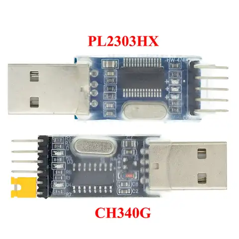 Модуль адаптера преобразователя PL2303 USB в RS232 TTL/модуль преобразователя USB TTL UART CH340G CH340 модуль 3,3 В 5 в переключатель, 1 шт.
