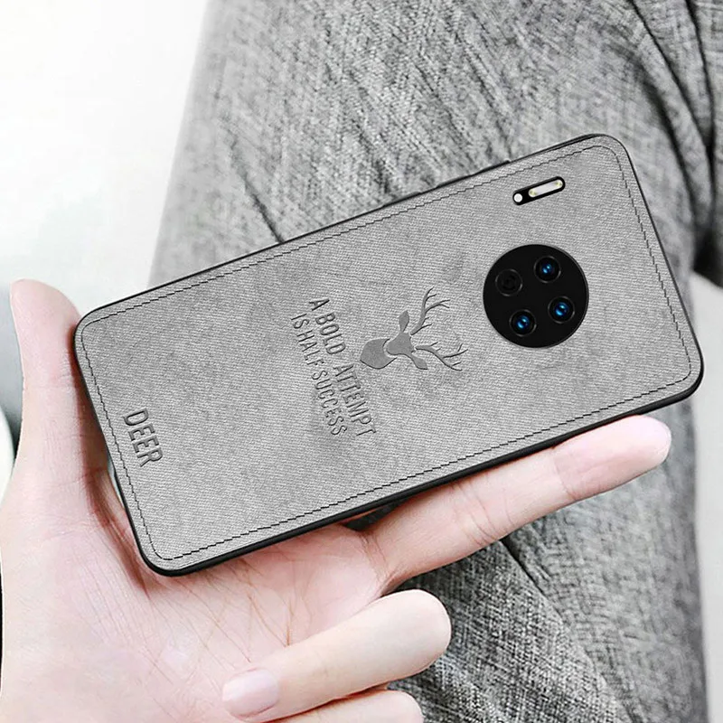 Keajor чехол для телефона huawei mate 30 Pro Чехол Colth ткань Бампер Мягкий силиконовый