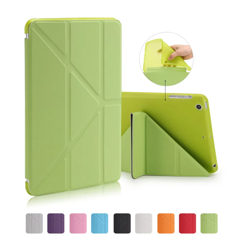 Мини смарт-чехол для apple Ipad mini 1 mini 2 mini 3, чехол для планшетов, гибкая мягкая ТПУ Силиконовая задняя крышка, pu кожаный чехол+ стилус
