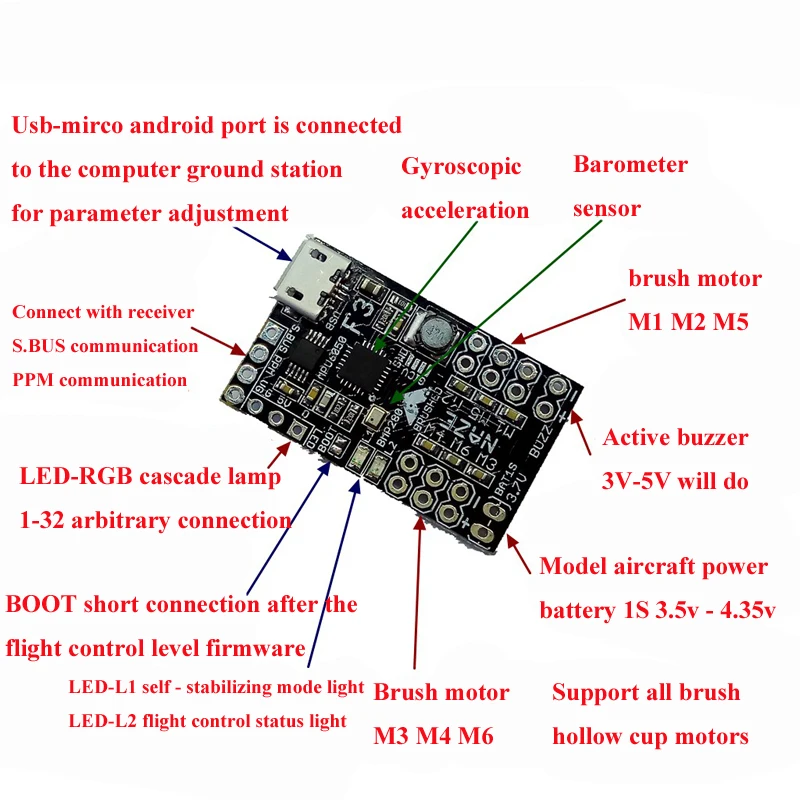 1 шт. 1S F3 FC полая чашка Бортовая плата контроллера полета барометр для Q100 рама 8520
