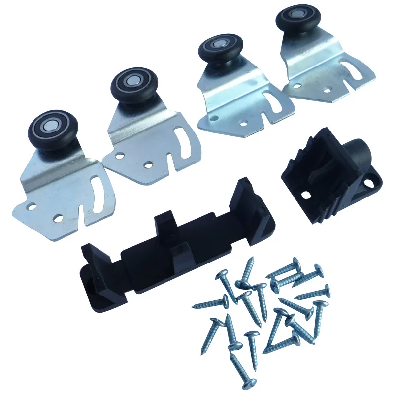 1 комплект шкаф для шкафа из цельного дерева раздвижная дверь роликовый боковое