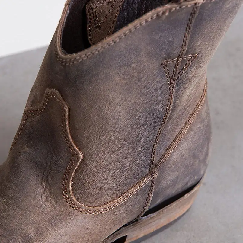 

Head Flat Bottom Short Boots