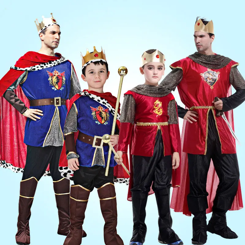 Umorden Хэллоуин семья парные мужчины король костюм мальчиков принц костюмы для